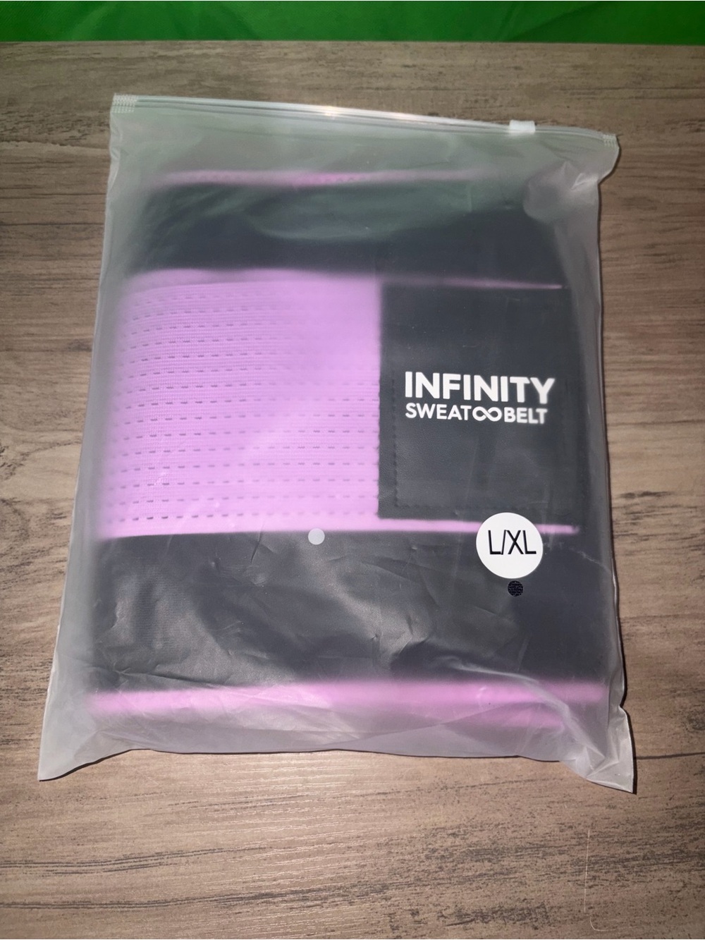 🆕💜Infinity Sweatbelt Waist Trimmer, Purple & Black, Size L/XL
